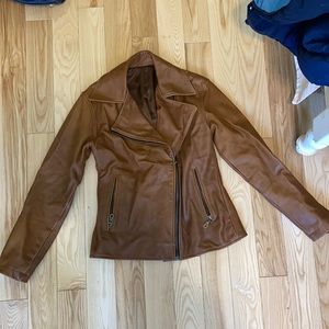 Custom real leather jacket around size medium